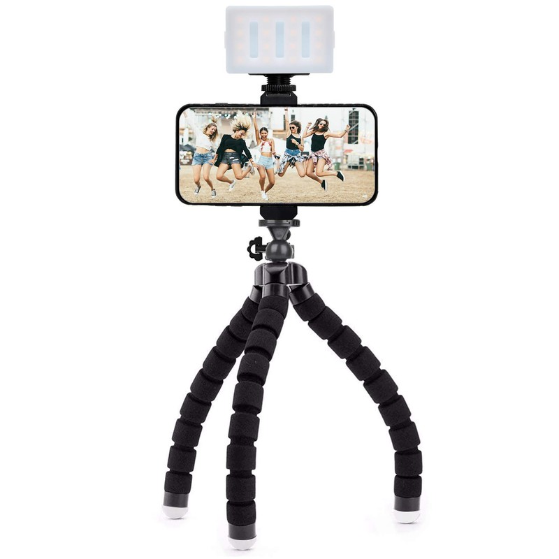 MOJOGEAR Flexible tripod with foam rubber legs – Suitable for