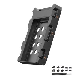 EJAY 2.5 to 3.5 Hard Drive Adapter for SSD/HDD, SATA III Mounting Bracket with with Cooling Vents, Fits 7/9.5/12.5mm Hard Drives, 1 Pack