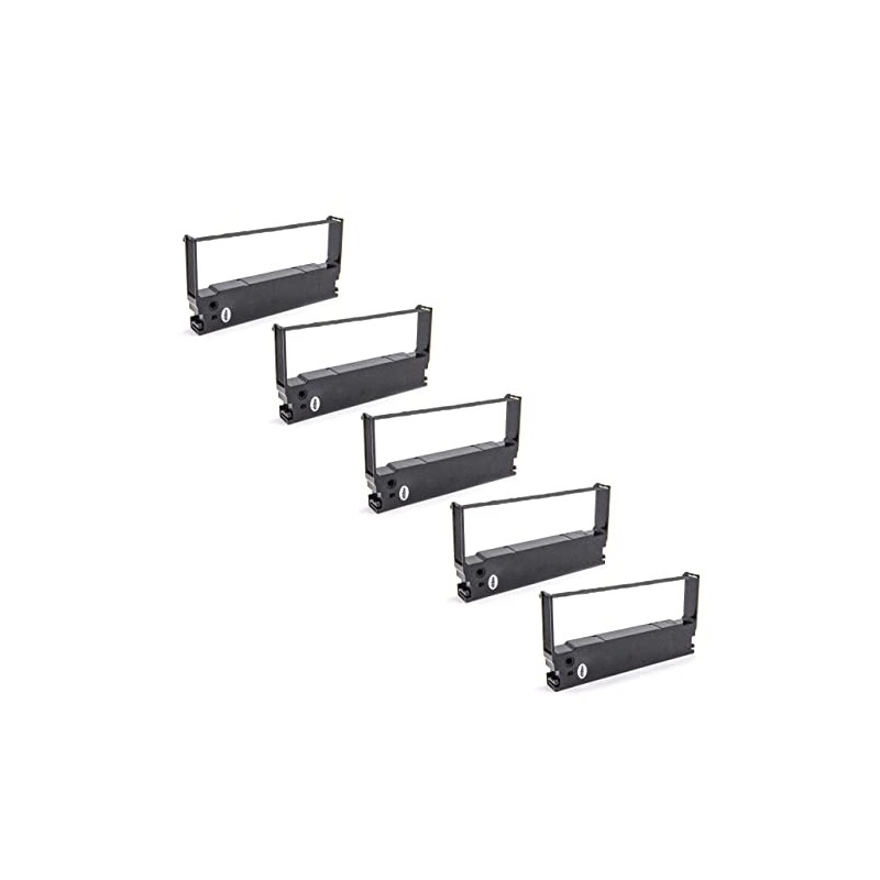 vhbw 5x Farbband Schriftband Ersatz für Epson ERC-32B, ERC-32, C43S015371