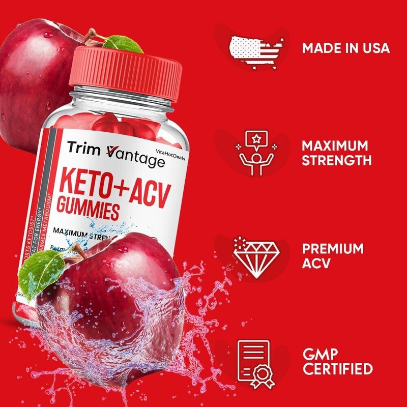 Trim Vantage Keto ACV Gummies, TrimVantage ACV Max Strength Supplement