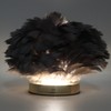 Feather Table Lamp Stepless Dimming USB Charging Touch Control LED