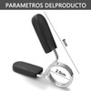 6 Uds Abrazaderas para Barra de Pesas,Seguro para Barra 25mm