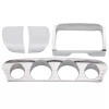 TrichTu Mount Chrome Gauge Stereo Accent Trim Cover Dash Panel