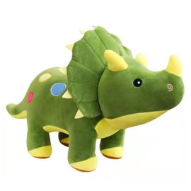 COZENTA Dinosaur Plush, Cute, Triceratops (Green, Green, 15.7 inches (40 cm)