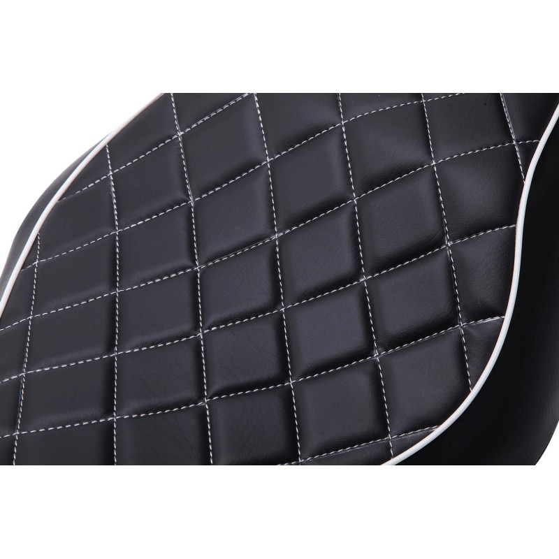 KEEPDSGN Black Two Up Driver Passenger Seat For Harley Sportster