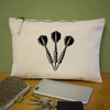 'Darts Set' Canvas Clutch Bag/Accessory Case (CL00039697)
