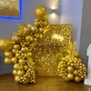 100 Pcs Metallic Gold Balloons 5 Inch Shiny Gold Chrome
