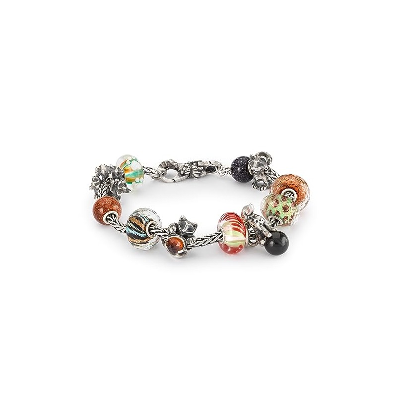 Trollbeads Round Blue Goldstone Glass Bead TGLBE-20397