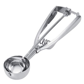 Ice Cream Scoop, Stainless Steel Ice Cream Scooper Professional No-Slip Handle Cookie Scoop Ice Cream Scoop Trigger Cupcake Scoop(4CM)