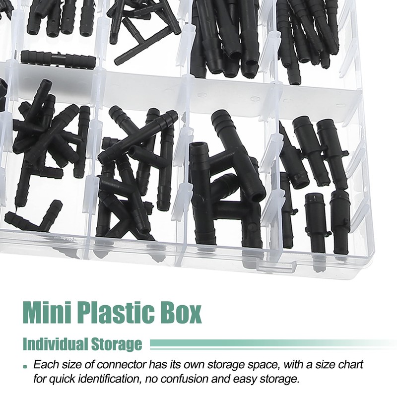 X AUTOHAUX 113 Pcs Automotive Car Vacuum Hose Connector Assortment