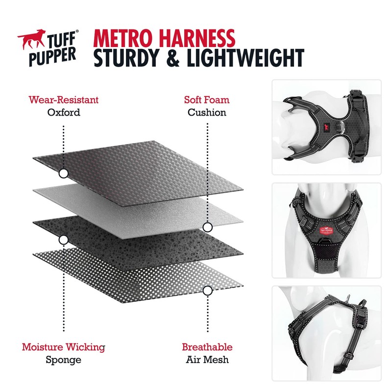 Tuff Pupper No Pull Easy Walk Dog Harness | Heavy