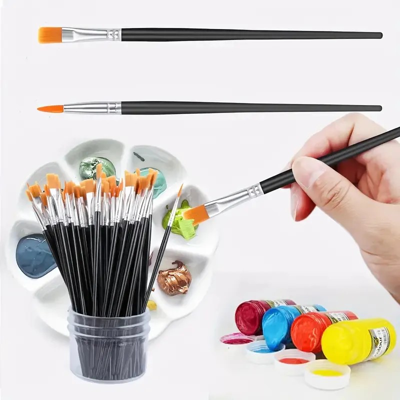 105 Pinceles Para Gouache Oleo Acrílico Acuarela Lienzo