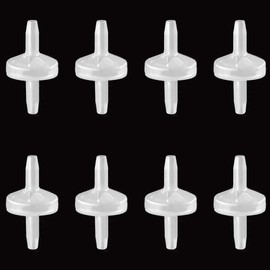 ANPTGHT One Way Check Valve 1/8"(3MM) Hose Barb Non Return Ozone Resistance Plastic Valve for Water Fuel Oil Air Gas (Pack of 8)