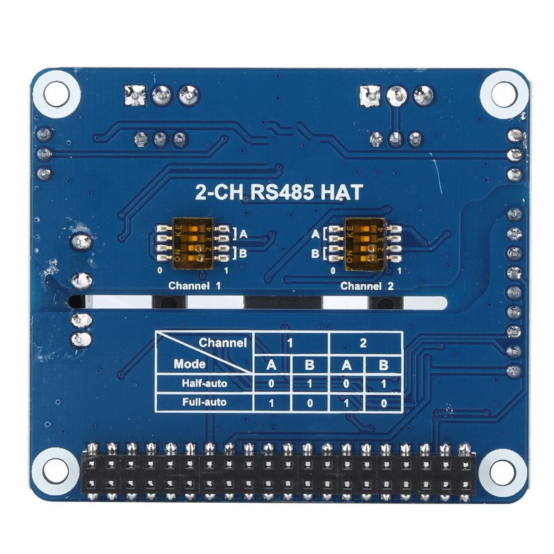 2‑Channel Isolated RS485 Expansion Hat Expansion Board Fit for Raspberry
