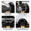 Vurkcy 2.75 inch Inlet Exhaust Tip, 3.5" Outlet 12" Overall