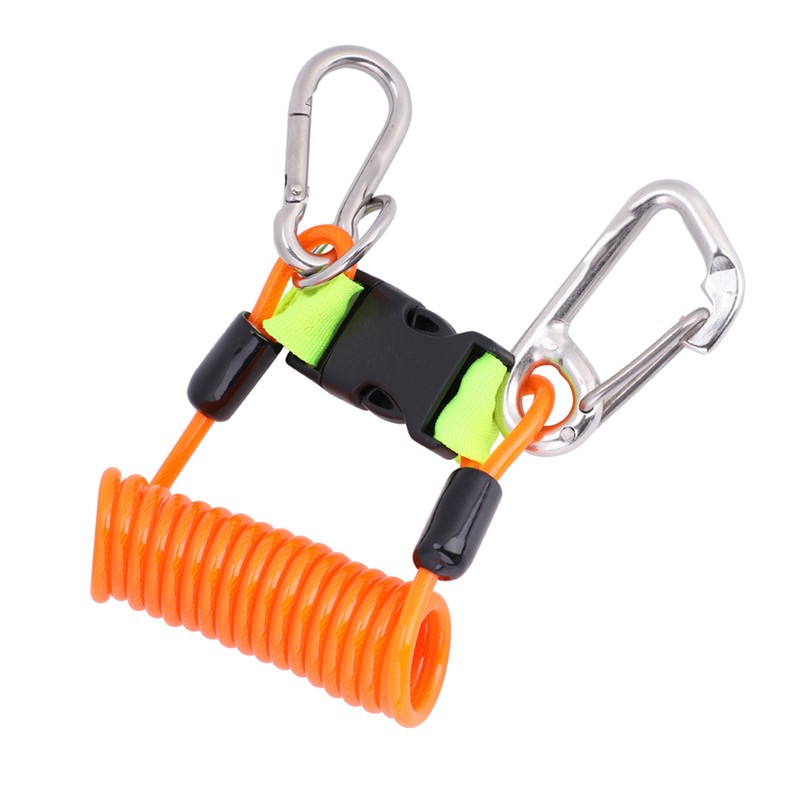 Keep Diving Anti lost Spring Coil Lanyard Safety Emergency Tool