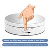 Clenp 360 Degree Electric Turntable for Photography, Round Display Holder