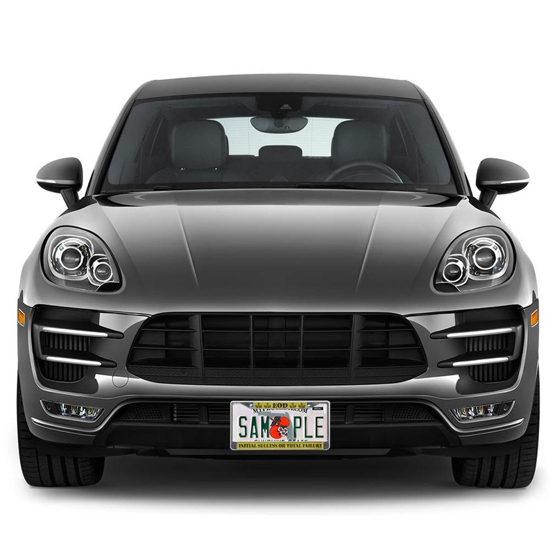 Fastasticdeals Metal Insert License Plate Frame EOD Initial Success Or