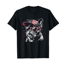 Funny 4th of July French Bulldog Dog Lover Frenchie Women Kids Men T-Shirt