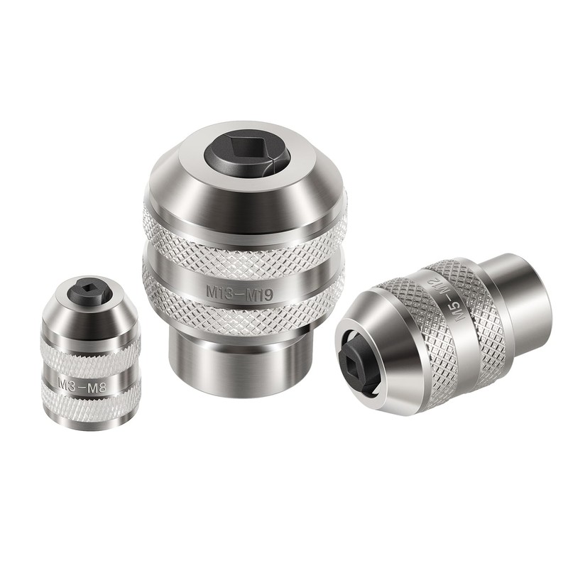 Adjustable Tap Socket Set, 3-Piece Low-Profile Tap Holder for Ratchet