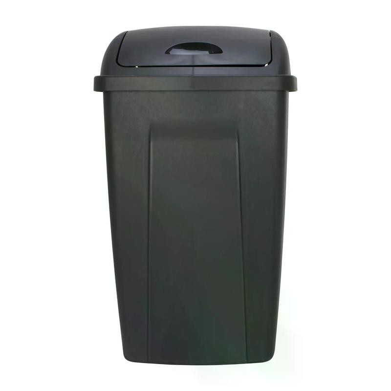 Mainstays 13 Gallon Trash Can, Plastic Swing Top Kitchen Trash