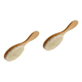 Healeved 2pcs Shampoo Brush with Bristles Gentle Hairdressing Comb for and Shower Use for Toddlers Comfortable Handle for Scalp Cleaning and Hair Care White Khaki