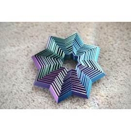 Fractal Star Fidget | 3D Printed Stress Relief & ASMR | Tri-Color | Fidget Enthusiasts