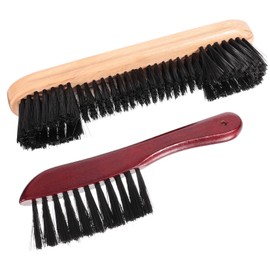 Abaodam 2Pcs Billiard Table Brush Pool Table Cleaning Tool for Effortless Maintenance Dual Bristles for Hard to Reach Areas Durable Handle Billiards Accessory