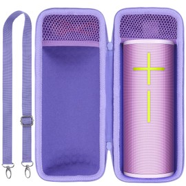 Lebakort Storage Case Compatible with Ultimate Ears UE MEGABOOM 4 3 Portable Waterproof Bluetooth Speaker (Purple Case)