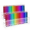 96-Slots Pen Display Stand,2-Tier Acrylic Pen Holder for Craft Shows,12mm