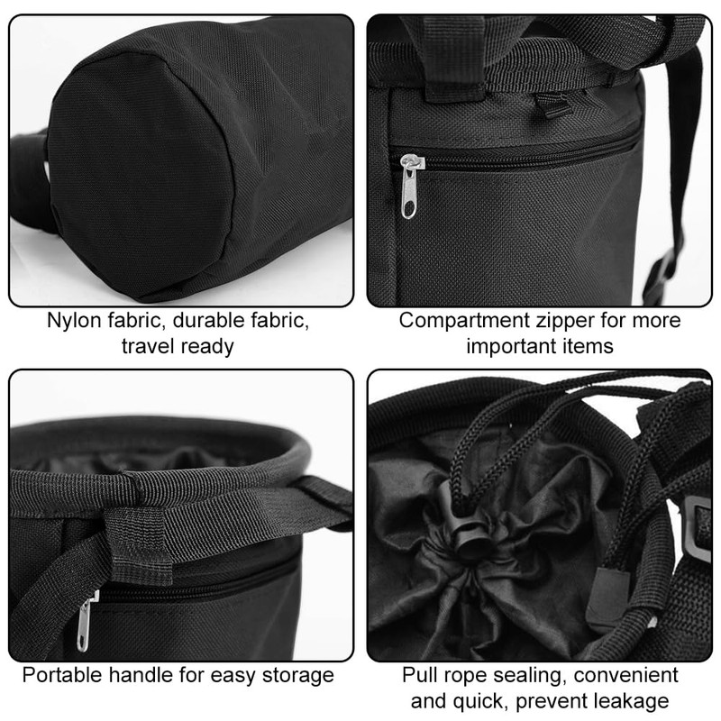 Mecmbj Chalkbag, Chalkbag Boulder, Waterproof Boulder Chalk Bag with Adjustable