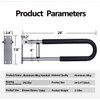 Tuntrol 2pcs 23.6 inch Foldable Handicap Grab Bars with Anti