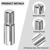 M METERXITY 10-Pack M6 x 20mm Slotted Cylindrical Pin Dowel,