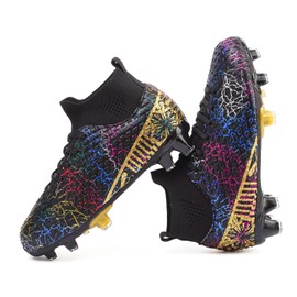 Kids Soccer Cleats Boys Girls Football Shoes Tacos De Futbol para Niños Youth Outdoor Football Cleats Baseball Shoes Guayos De Fútbol Turf High Top Football Boots Toddler Soccer Boots
