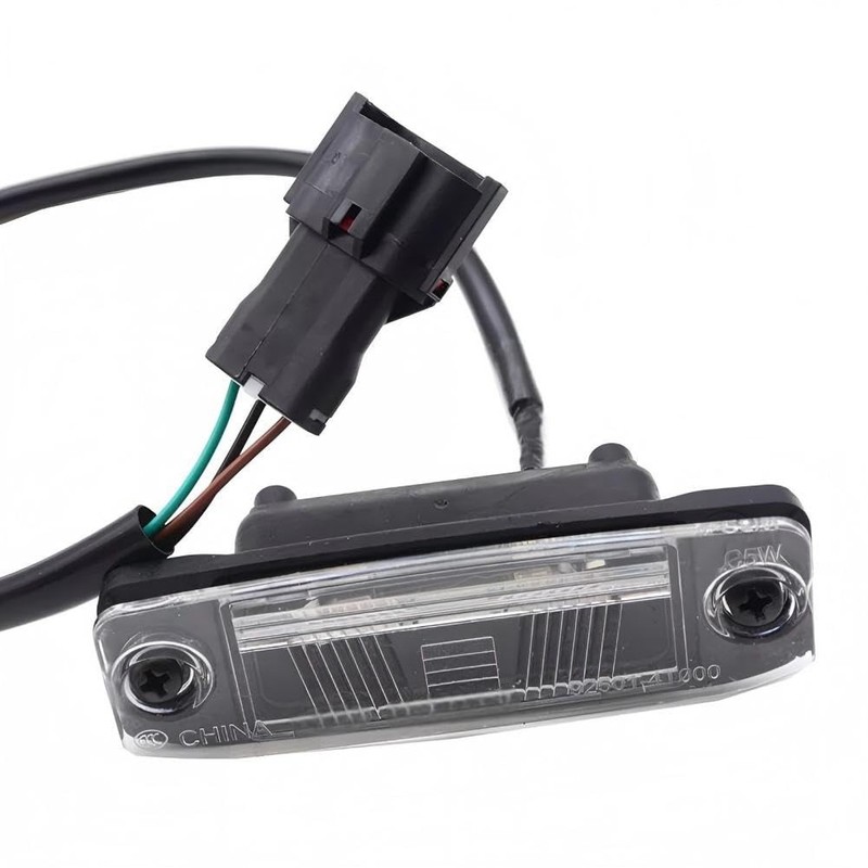 Rear License Plate Lamp Light Both Sides W/Light Lamp Cover