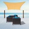 5' x 10' Sun Shade Sail Canopy Awning Permeable Fabric