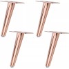 Unbranded 4 Pcs - 8" Rose Gold Oblique Furniture Legs