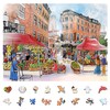 Graphinee 1000 Pieces Jigsaw Puzzles for Adults, Boston Bazaar Puzzle,