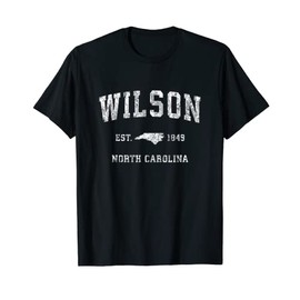 Wilson North Carolina NC Vintage Athletic Sports Design T-Shirt
