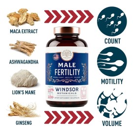 Suplemento De Fertilidad Masculina 120 Capsulas Hecho En Usa Sabor S/n