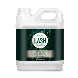 TWILASH BY DLY Lash Shampoo Bulk, Eyelash Cleanser for Extensions 2 Liters, Safe Makeup Remover, Non-irritating or Burning Eyelid Foaming Cleanser for Professional Salon and Home Use (Forest-2L)
