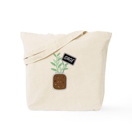 CafePress Sage Garden Tote Bag Reusable Natural Beige Canvas Shopping Bag