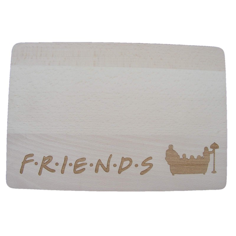 FastCraft FRIENDS TV SHOW WOODEN CHOPPING CUTTING CHEESE BOARD PLACE