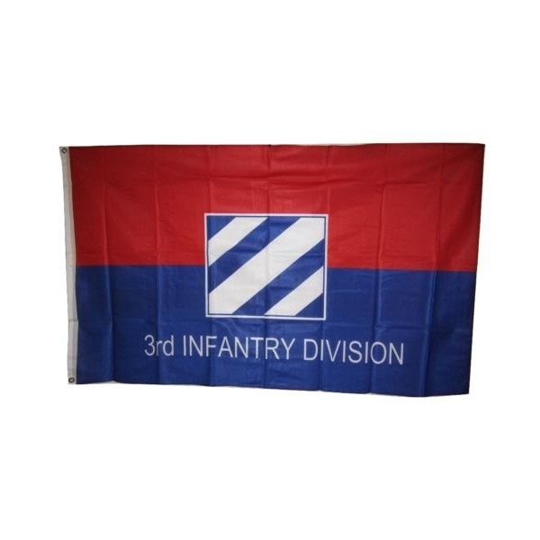 3X5 U.S. Army 3Rd Infantry Division Knitted Nylon Flag 3'X5'