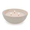 Citronella Candles in Coarse Pottery Container, Natural Soy Wax Candle