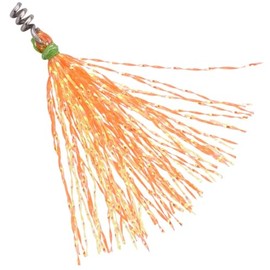 Spro Rubber fish fins with screw spiral 3 cm screw in fin, colour: UV orange