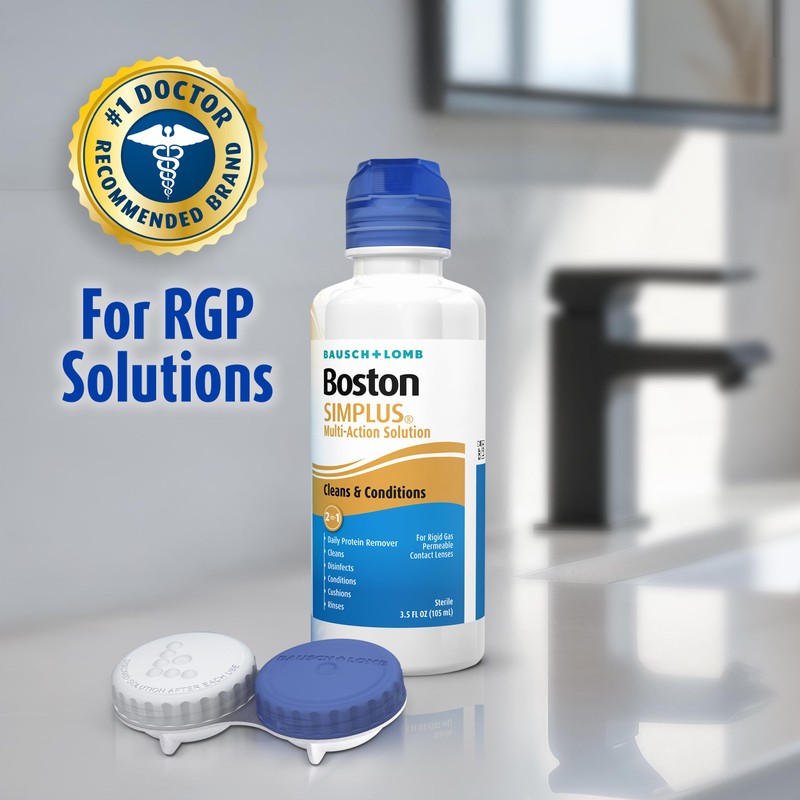 Boston SIMPLUS Multi-Action Solution, Cleans & Conditions Rigid Gas Permeable