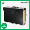 ADEPTNA Highly Durable 18 Pocket Expanding Box File Organiser A4