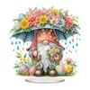 Easter Gnome Eggs and Flowers Diamond Painting Desktop Ornament Kit,