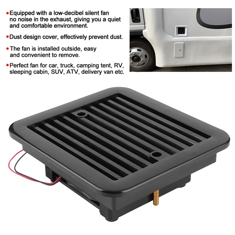 Exhaust Fan, 18W Ventilation Extractor with Anti backflow Check Valve